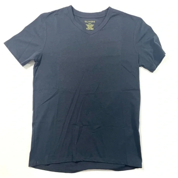 NWOT Olivers Club V Neck Tee Shirt Blue small - Picture 1 of 5